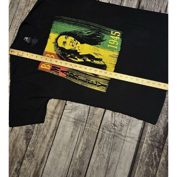 Bob Marley Zion Rootswear 1945 Retro Black T Shirt Mens Size Large - Picture 5 of 6